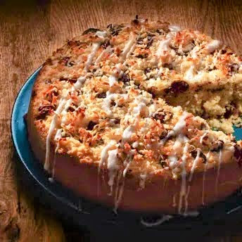 Coconut Cake with Chocolate and Orange Zest