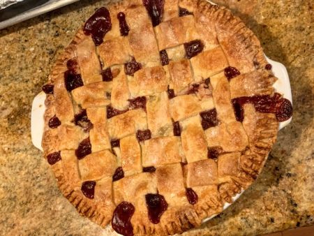 Homemade Cherry Pie (from fresh cherries)